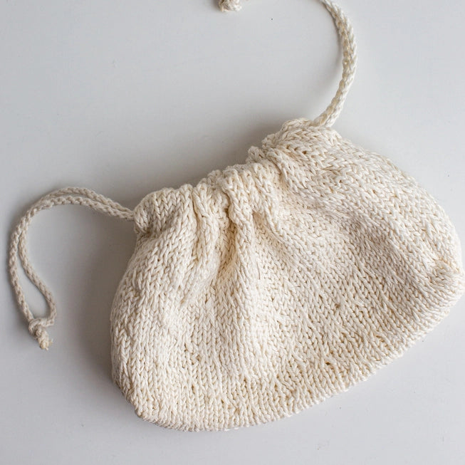 Trellis Knit Drawstring Bag Kit by Flax & Twine