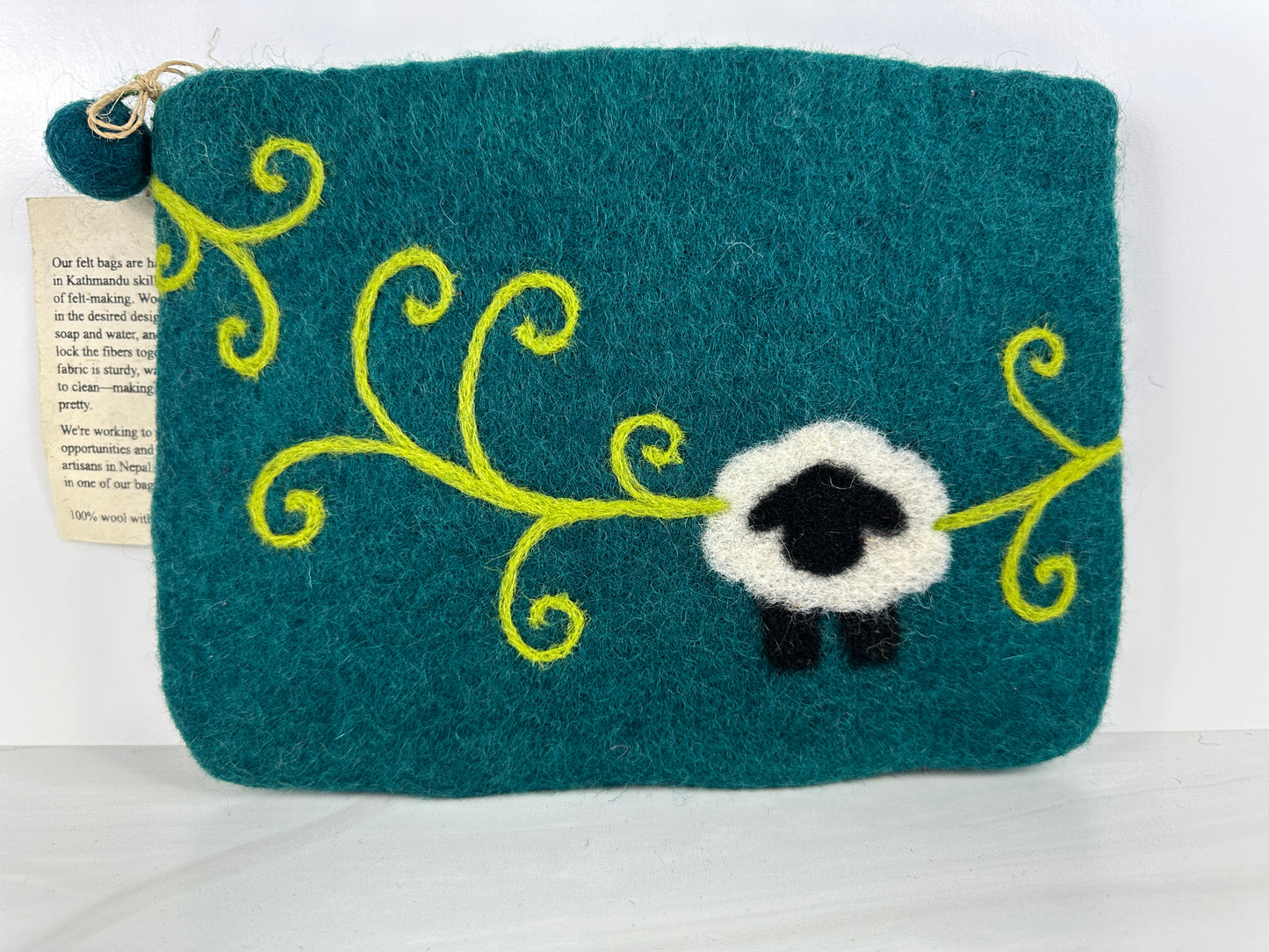 Sheep with Swirls Notions Pouch