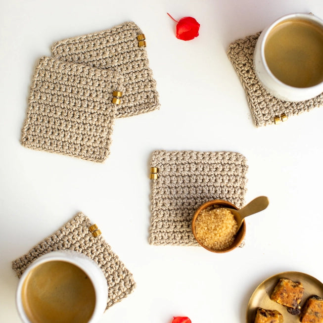 Corrine Coasters Kit by Flax & Twine