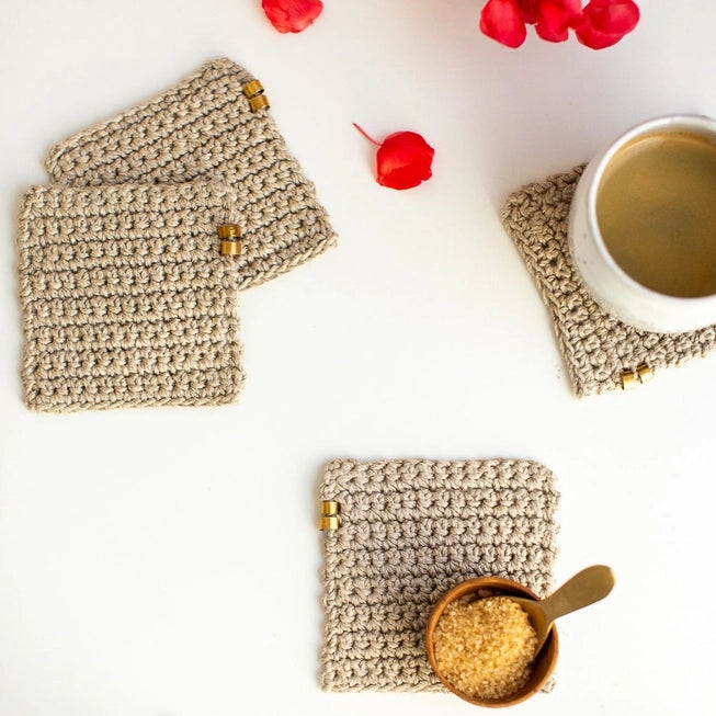 Corrine Coasters Kit by Flax & Twine