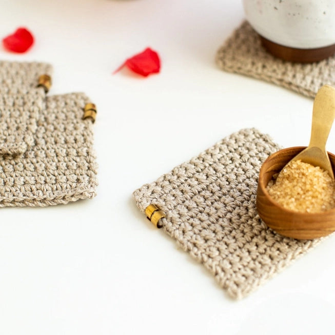 Corrine Coasters Kit by Flax & Twine