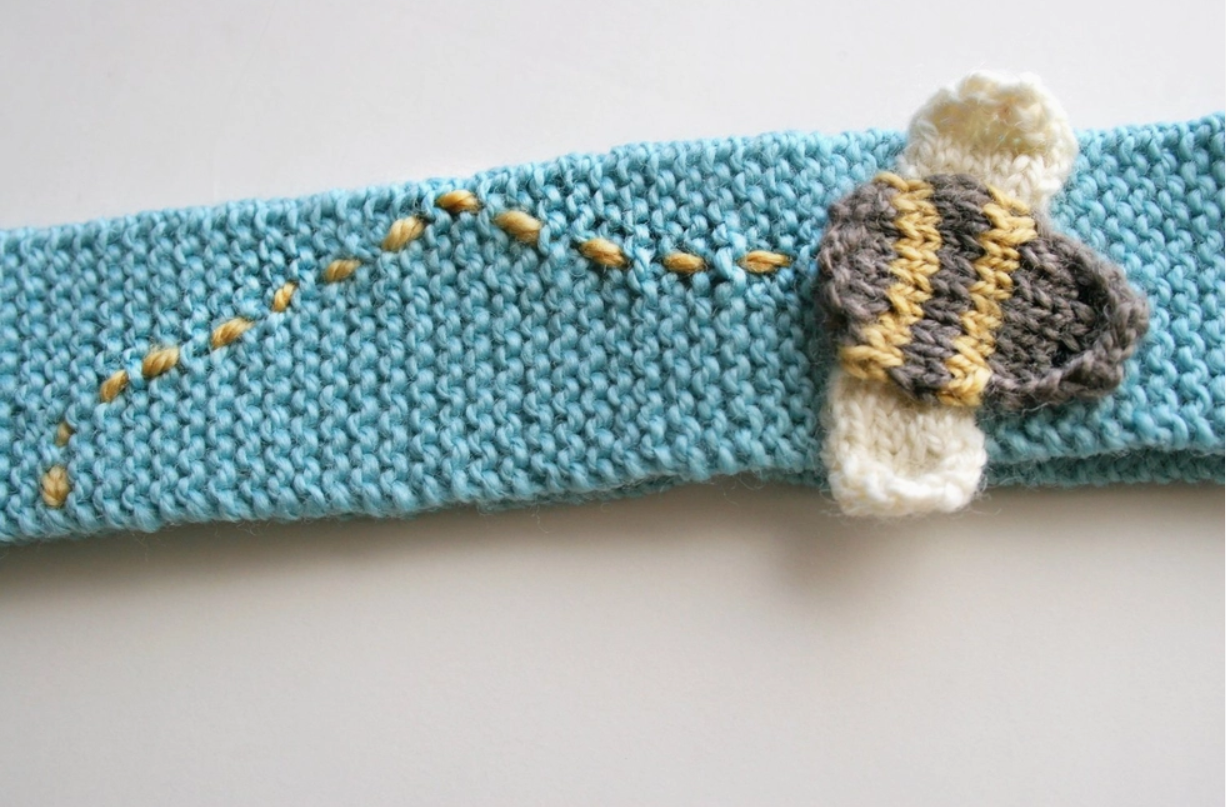 Birds and Bees Knitting Pattern - Bird-on-a-Branch & Bumblebee Headbands