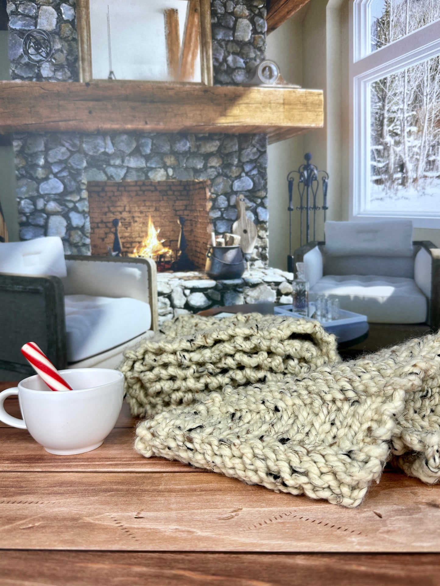 Diagonal Duo Scarf Pattern Bundle - Talk about Cozy Knits! 2 Scarf Patterns + Free Bonus Pattern & Printable Gift Tracker - Super Easy, Stress-Free Knitting for Cozy Winter Accessories