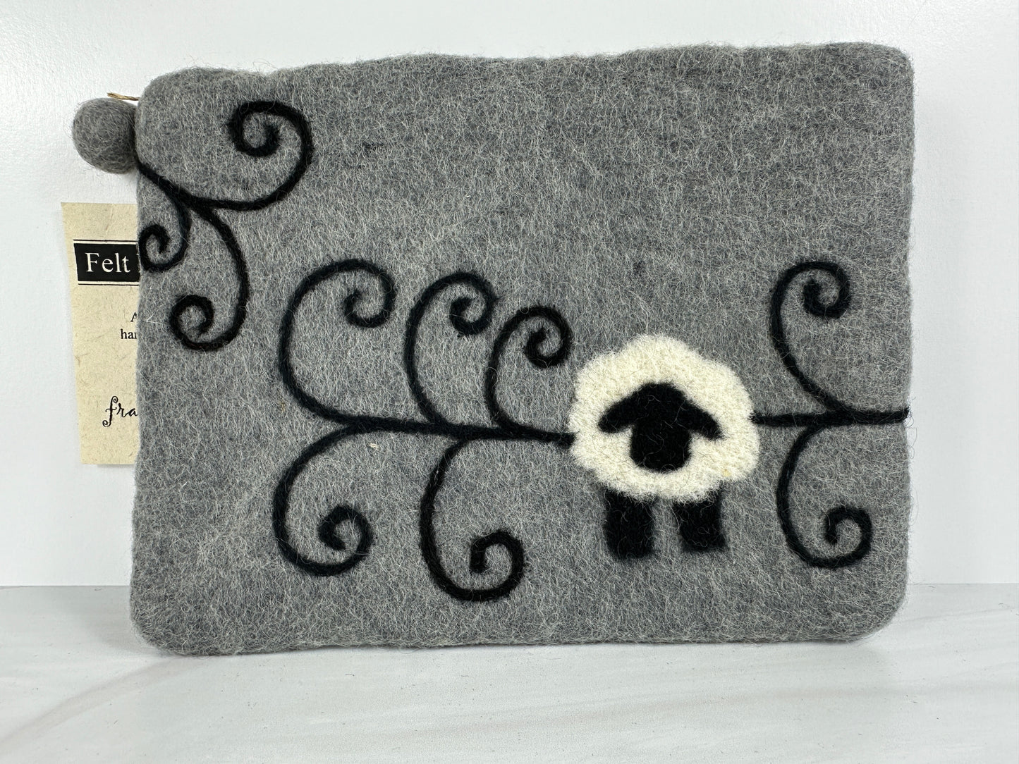 Sheep with Swirls Notions Pouch