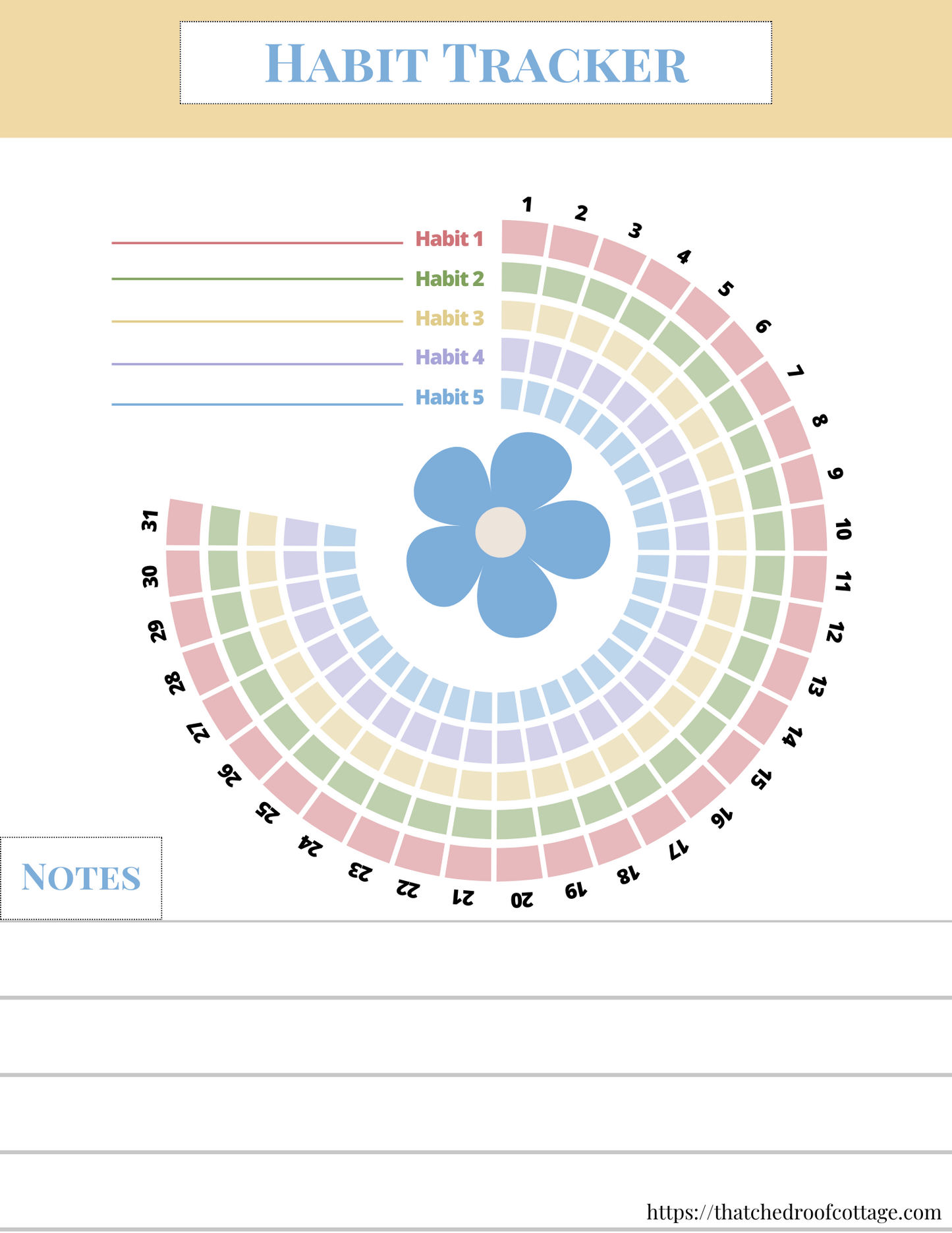 Focus & Flourish: Printable Floral Productivity Kit for Inspired Planning - Instant Download