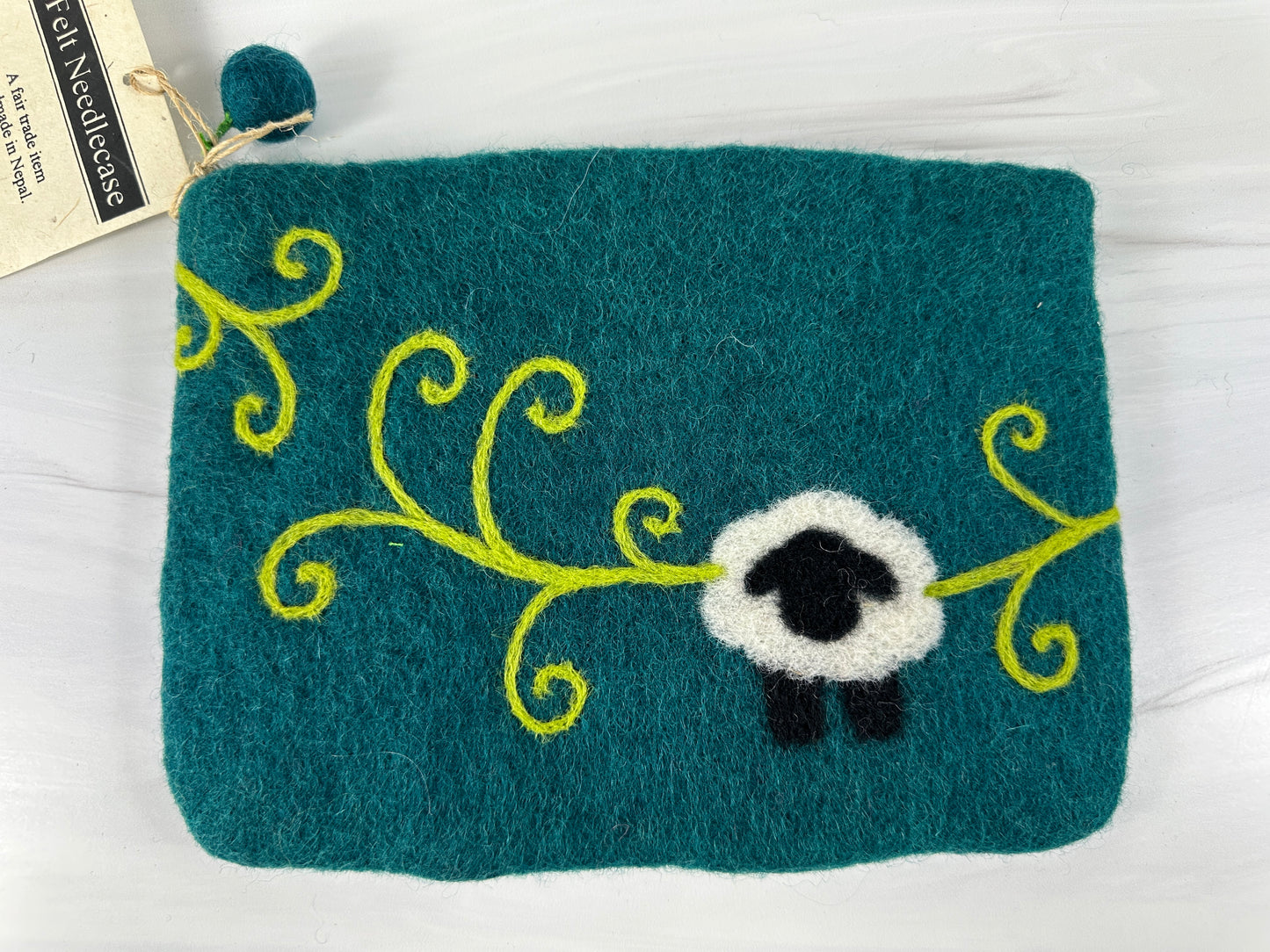 Sheep with Swirls Notions Pouch