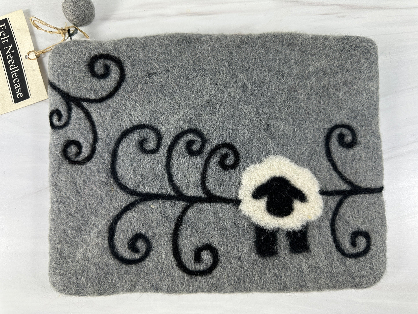 Sheep with Swirls Notions Pouch