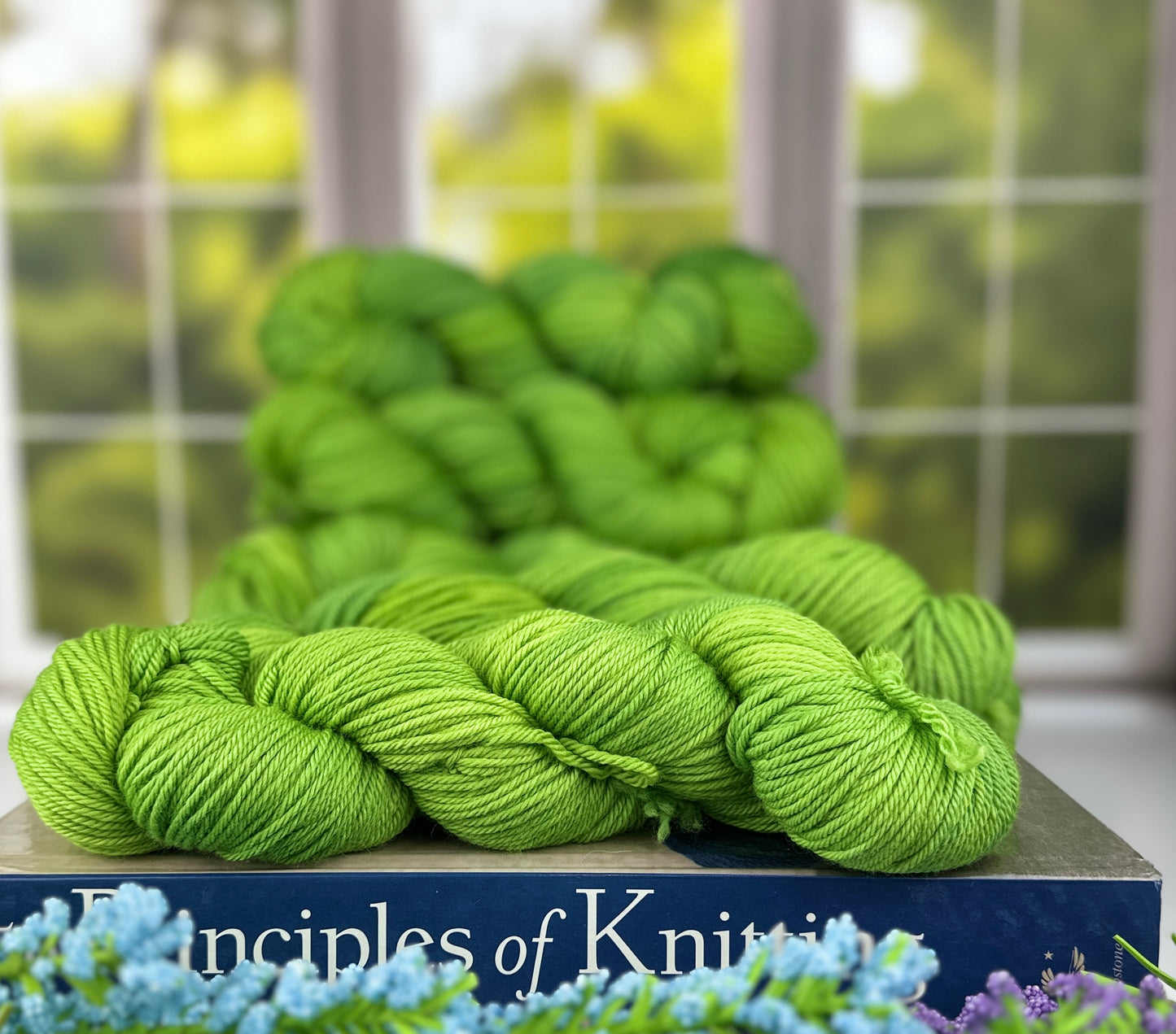 Budding Leaves - 100% Extra Fine Superwash Merino Wool 19.5 micron