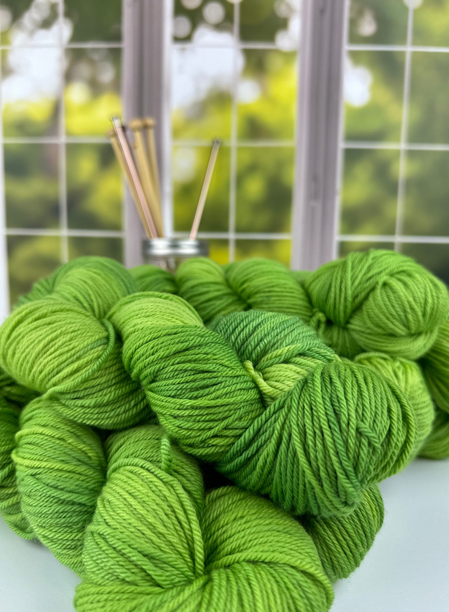 Budding Leaves - 100% Extra Fine Superwash Merino Wool 19.5 micron