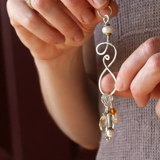 Handcrafted Stitch Marker Necklace - Symphony
