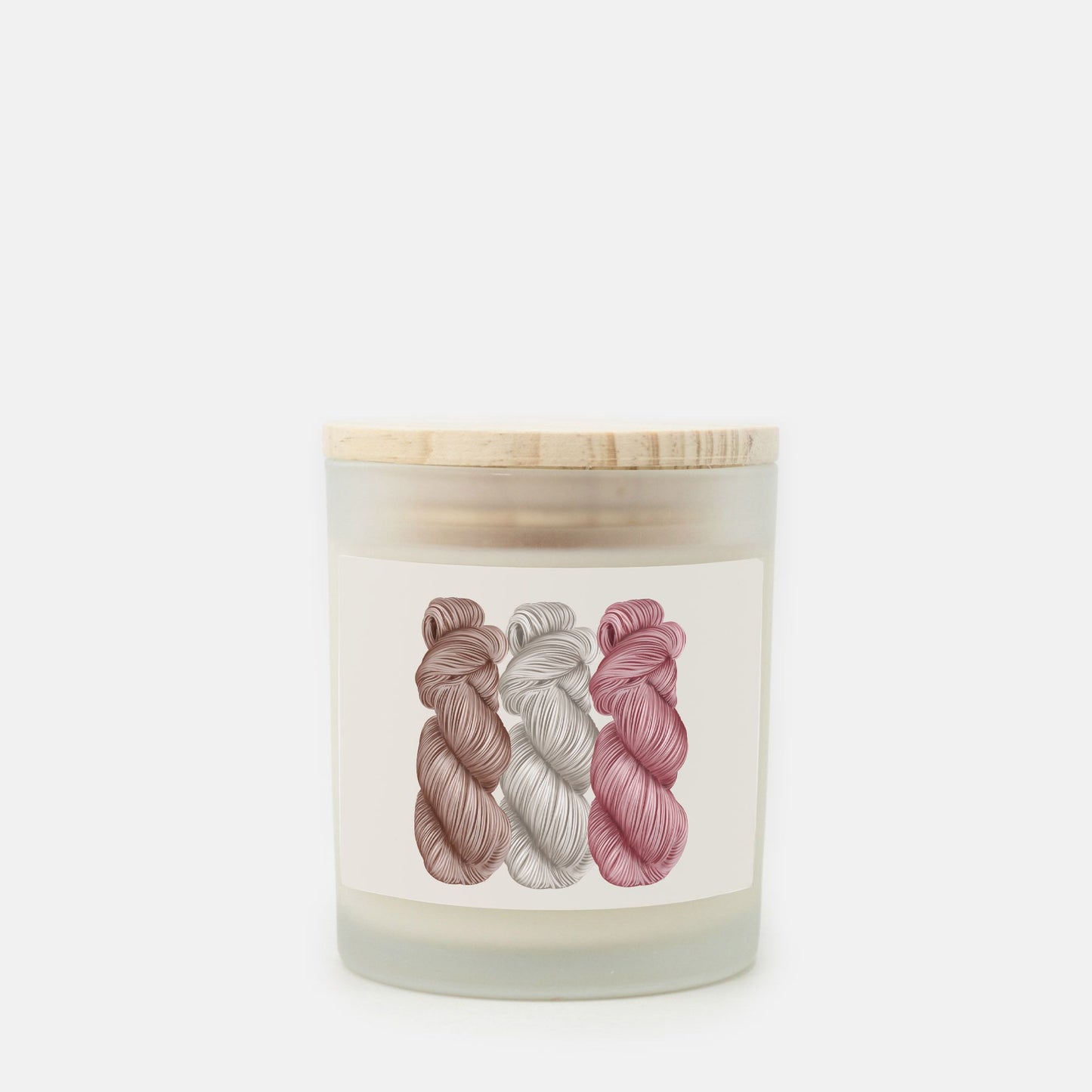 Yarnlight - Frosted Glass Candle (Hand Poured 11 oz)