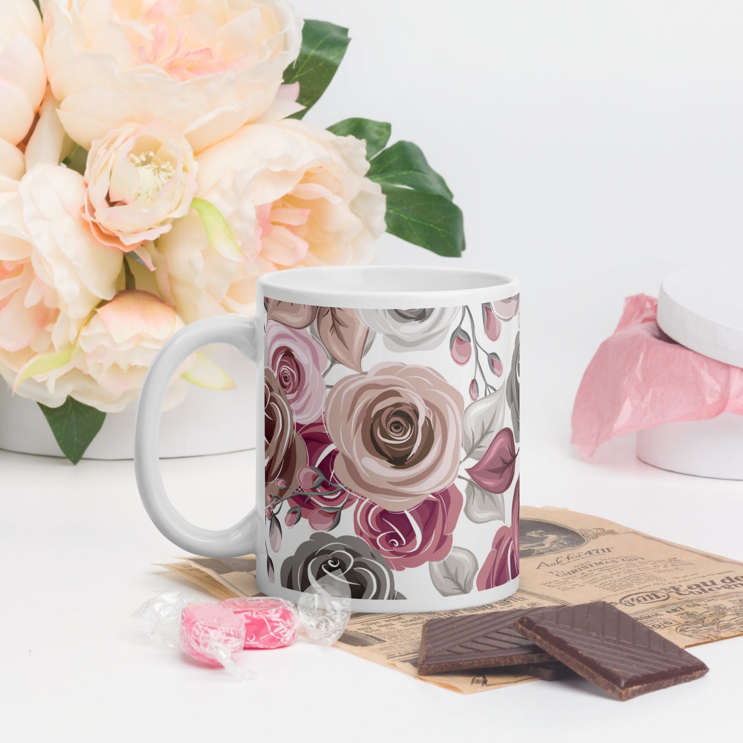 Charming Roses Mug 11oz, 15oz