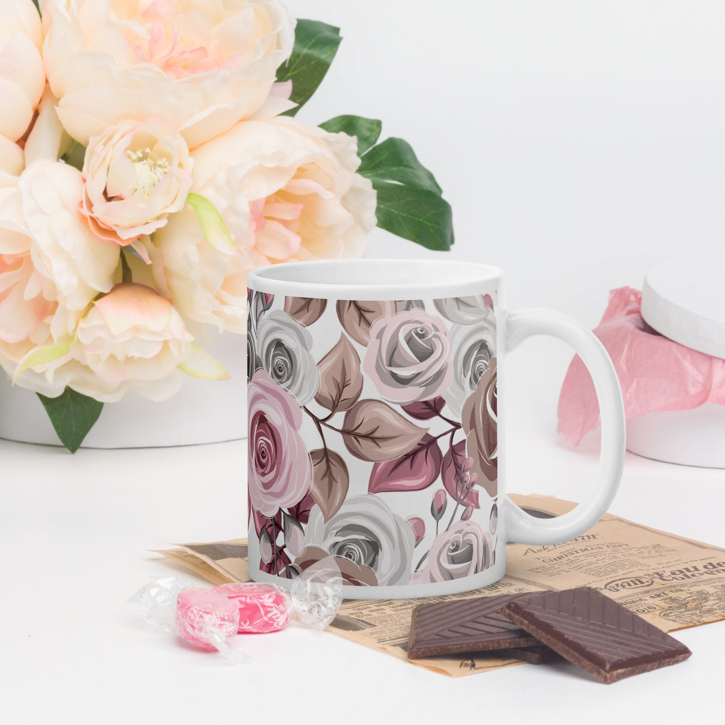 Charming Roses Mug 11oz, 15oz