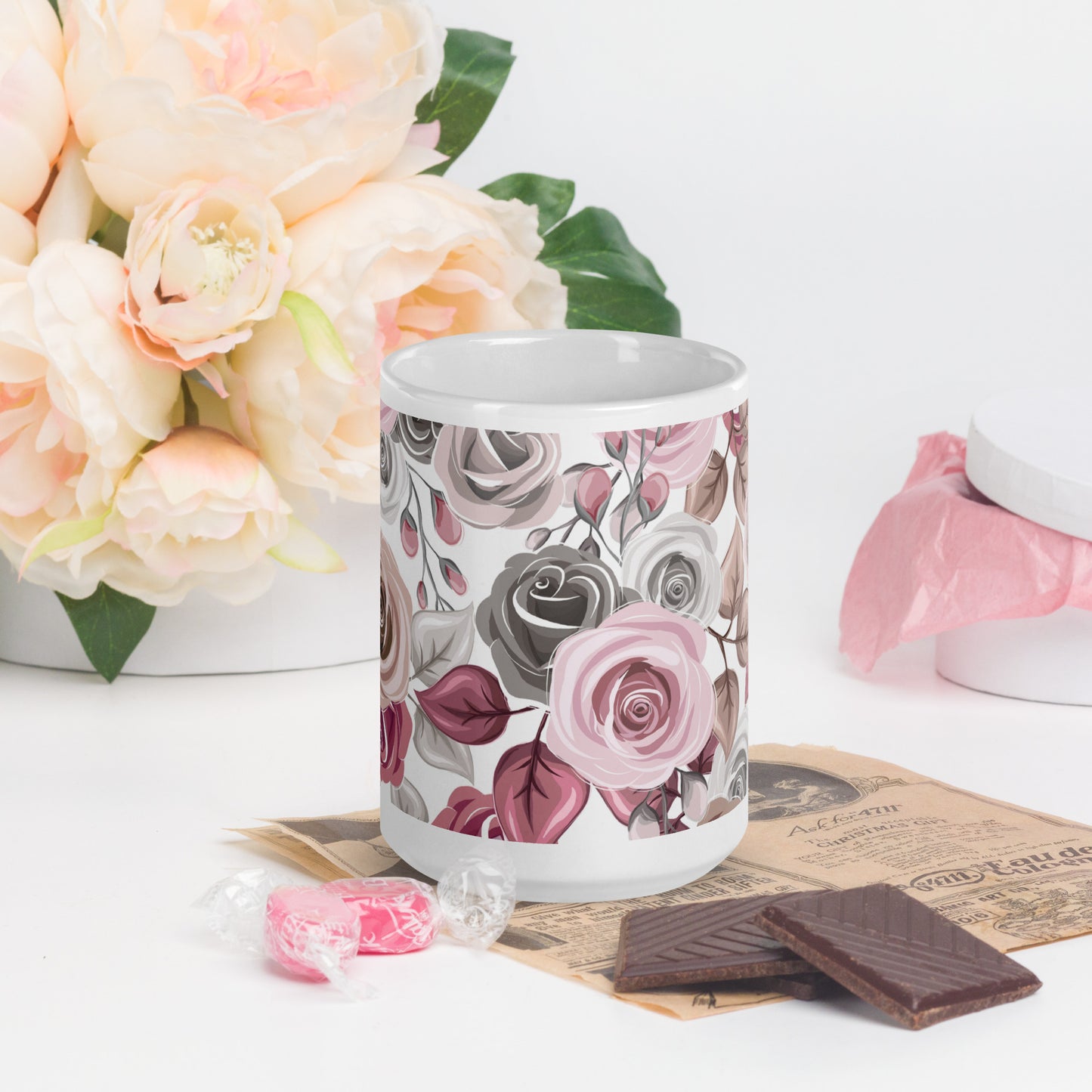 Charming Roses Mug 11oz, 15oz