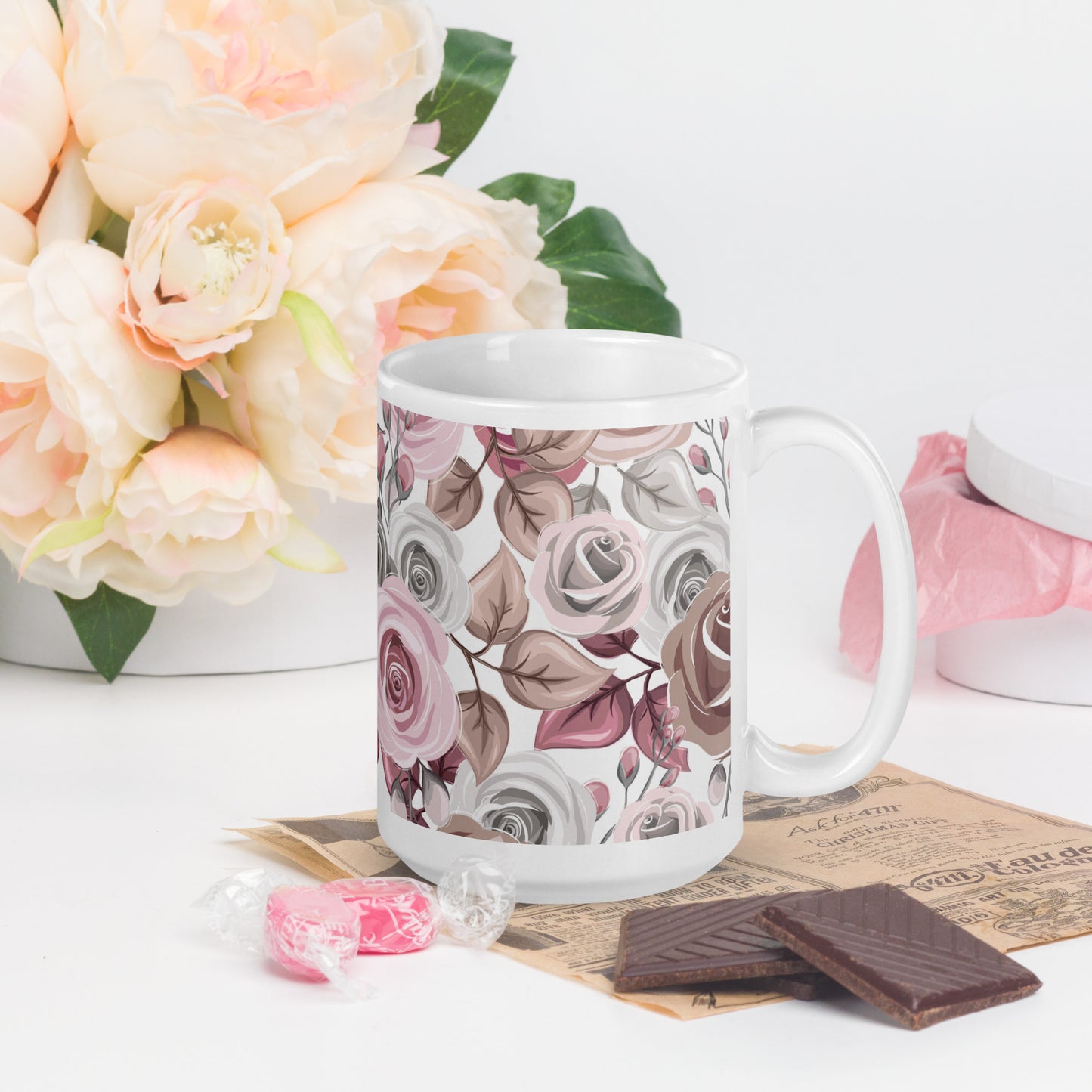 Charming Roses Mug 11oz, 15oz